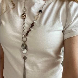 Silver Boho Style Necklace